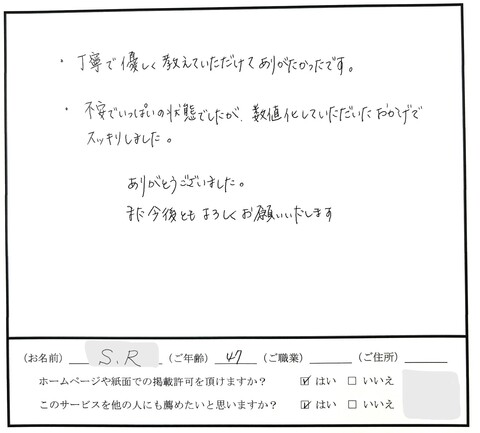 2022年9月　お客様の声を追加しました。